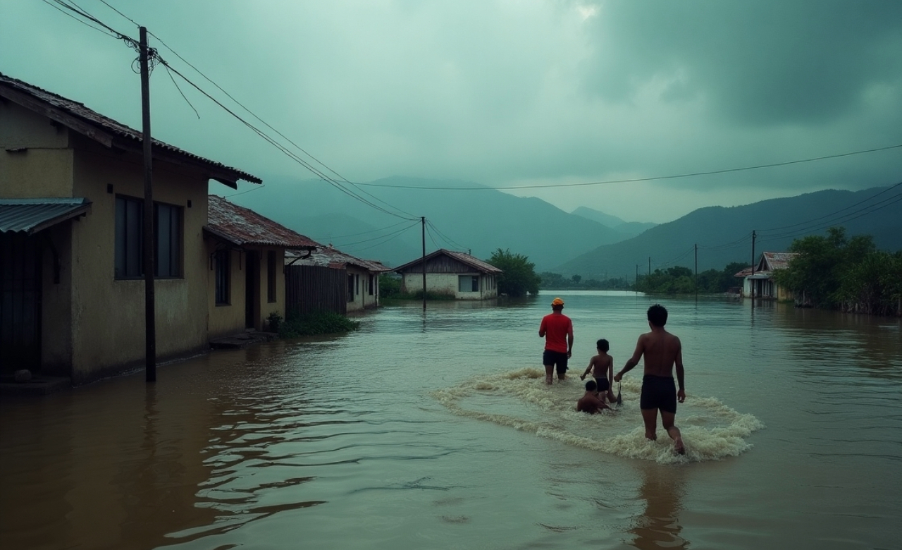 Familias fueron evacuadas tras ser afectadas por la inundación en el Valle del Cauca.