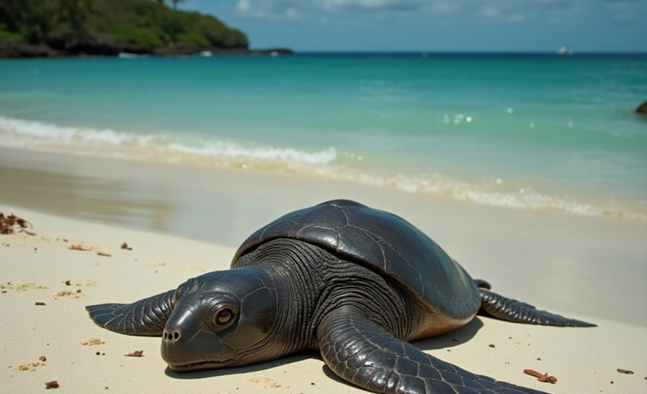 Especie rara de tortuga fue hallada en Costa Rica